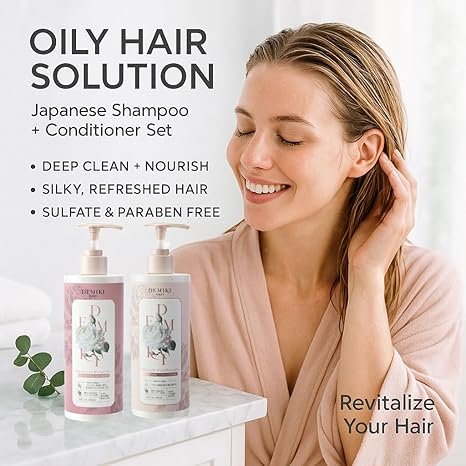 Japanese Shampoo and Conditioner Set for Women,Sulfate