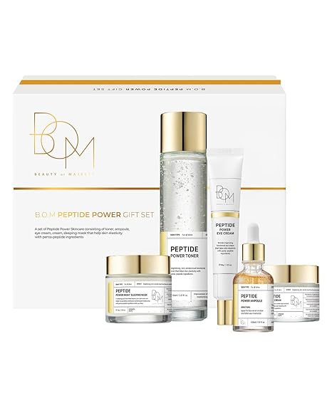 BOM COSMETICS A Set of Peptide Power Skincare With 5 Kinds of Items