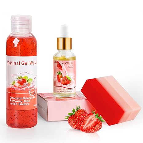 Feminine Wash & Yoni Oil & Yoni Soap Set for Women, Yoni Wash for Vagina